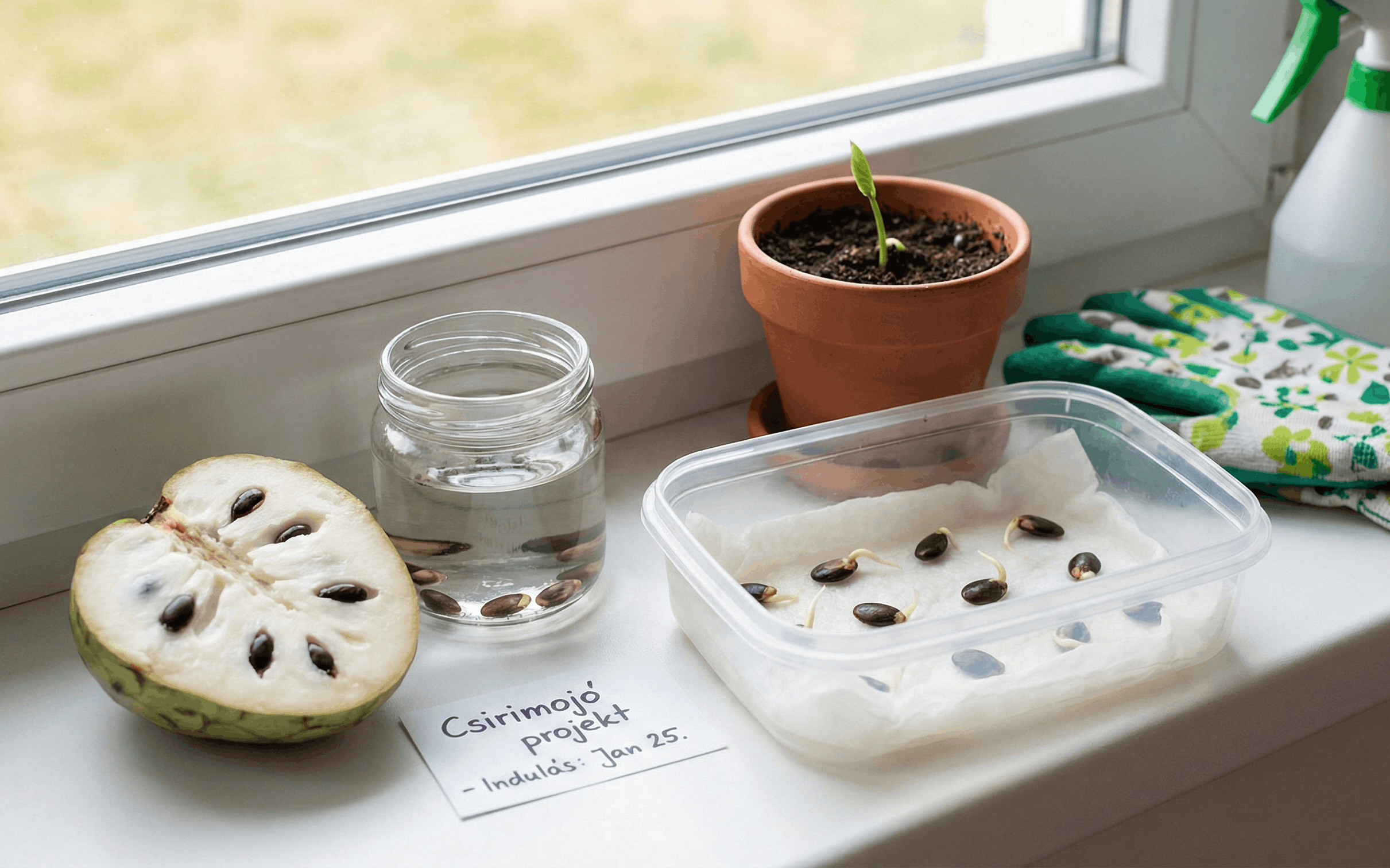 Optimalizált csíráztatási technikák a Csirimojó magvak sikeres tenyésztéséhez: kutatási eredmények alapján kialakított gyakorlati útmutató Optimalizált csíráztatási technikák a Csirimojó magvak sikeres tenyésztéséhez: kutatási eredmények alapján kialakított gyakorlati útmutató