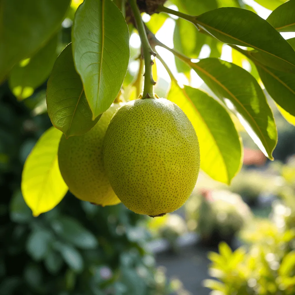 Feijoa gyümölcsök a fán