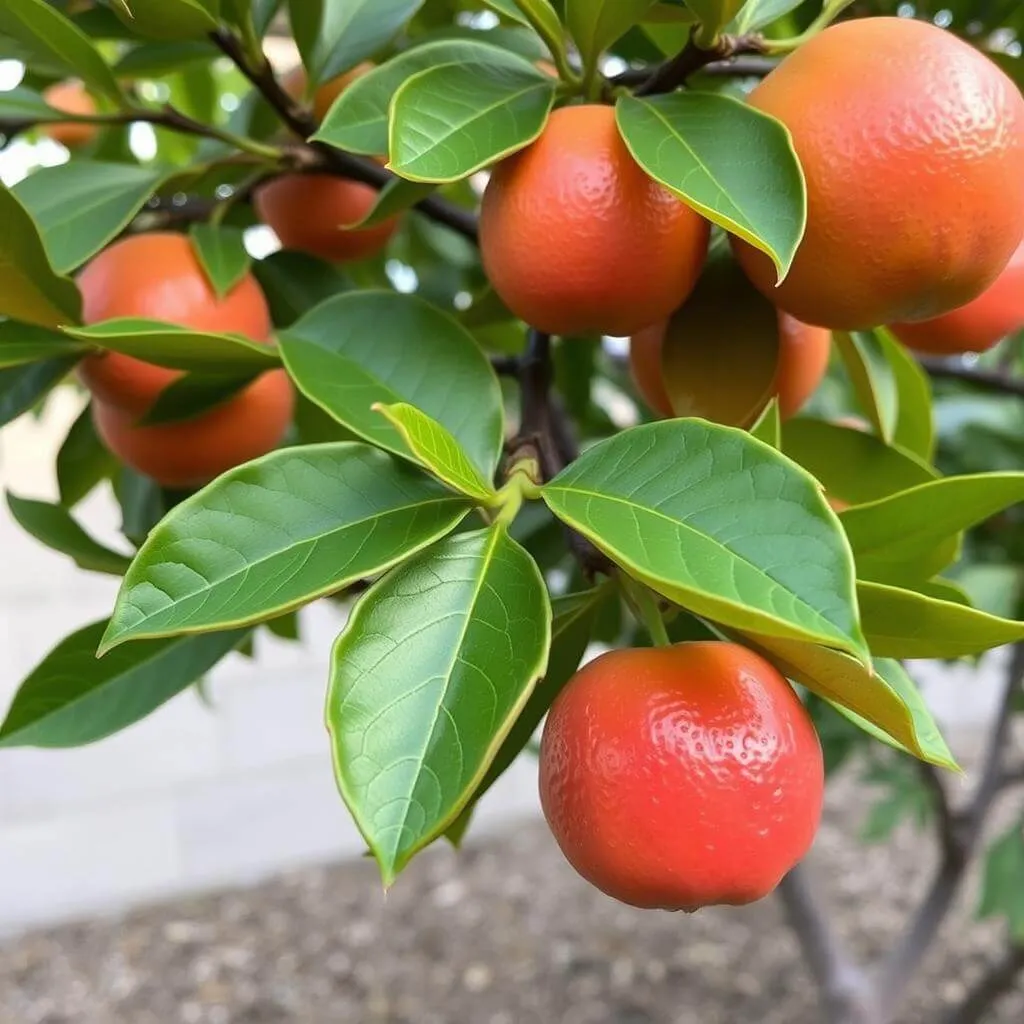 Grapefruit Star Ruby gyümölcsök a fán