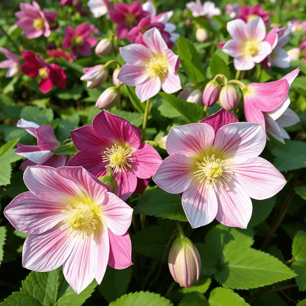 Helleborus orientalis virágai télen