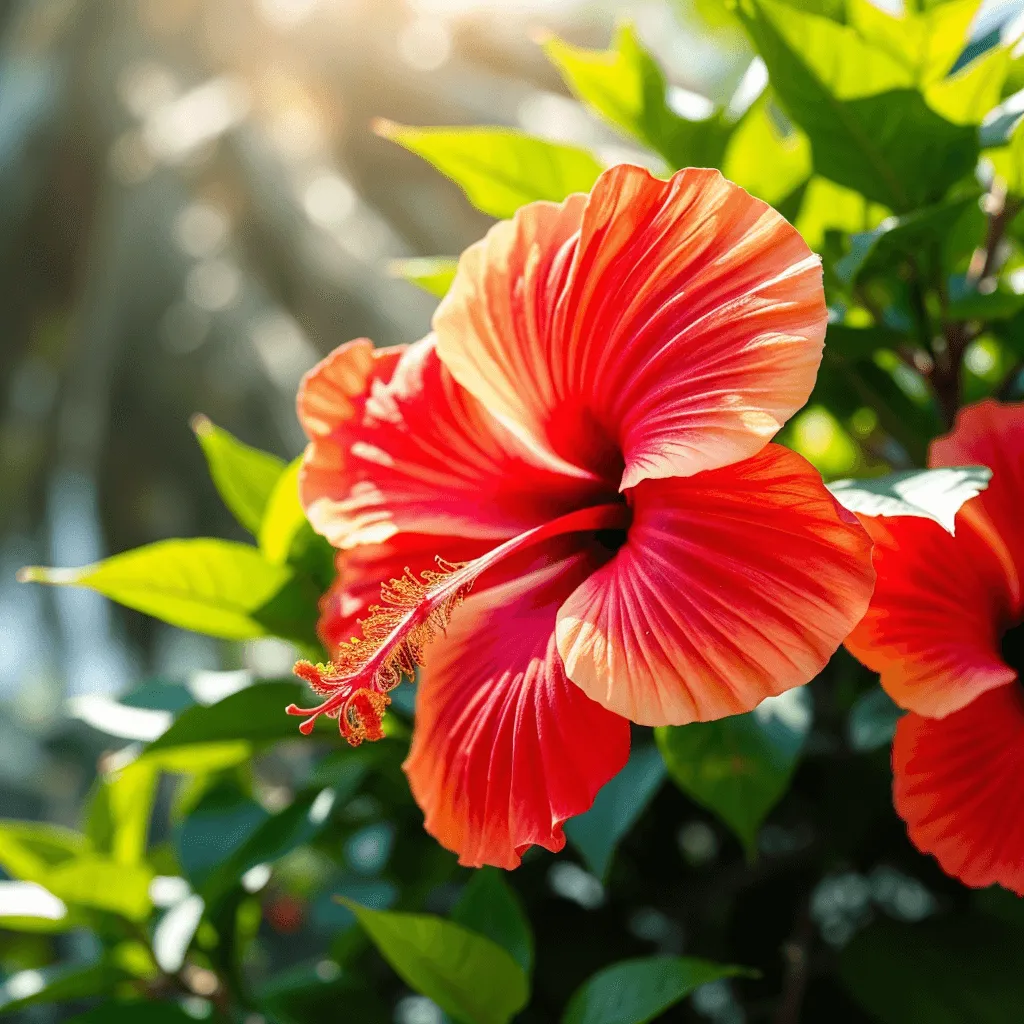 Hibiscus rosa-sinensis virágai különböző színekben