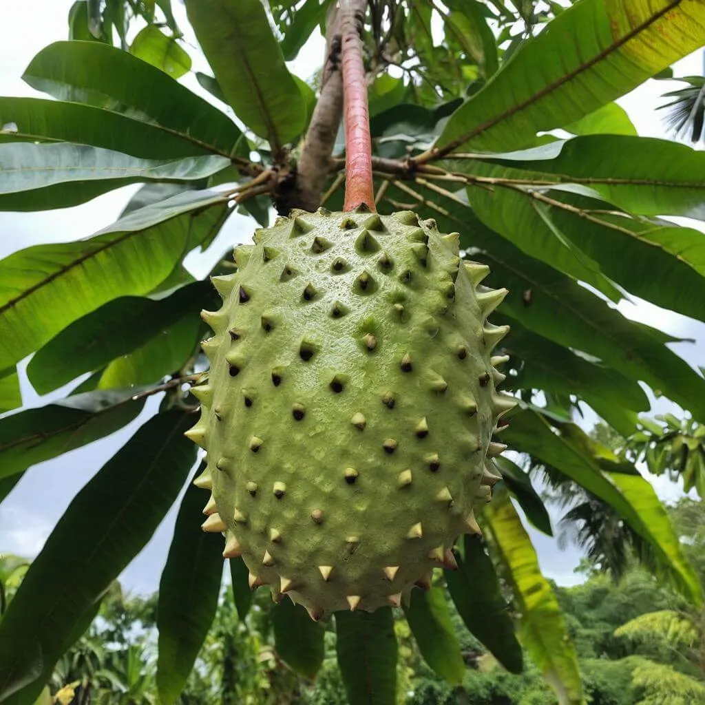 Soursop gyümölcs a fán